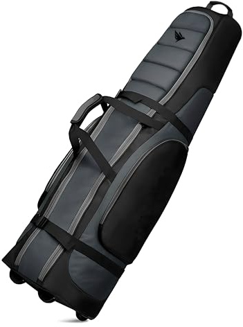 SWIFTEE Sac de voyage rembourré pour équipement de golf, tissu Oxford 900D, imperméable et résistant à l'usure, poches extra larges pour les accessoires de golf et les chaussures de golf (gris)