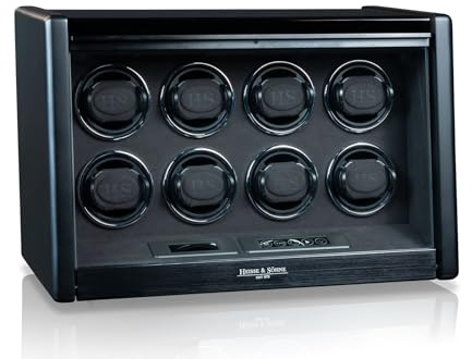 Präsentieren Sie Ihre Zeit – Uhrenbeweger Madrid 8 von Heisse & Söhne: Stilvolles Design trifft perfekte Funktionalität für Ihre Lieblingsuhren