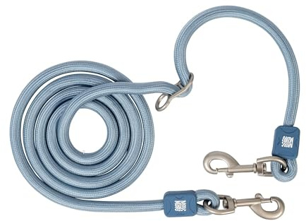 Max & Molly Tauleine Hund, 2m stufenlos verstellbare Hundeleine kleine Hunde leicht mit 2 Karabinern, nur 122 Gramm, Matrix 2.0, Ocean/S, aus Nylon - Komfort für Dich und deinen treuen Begleiter