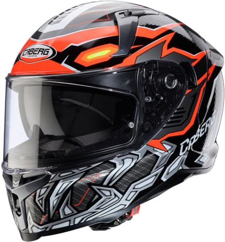 CABERG HELMET AVALON X GURKHA BLACK/GREY/ORANGE FLUO L | Leicht zu wechseln