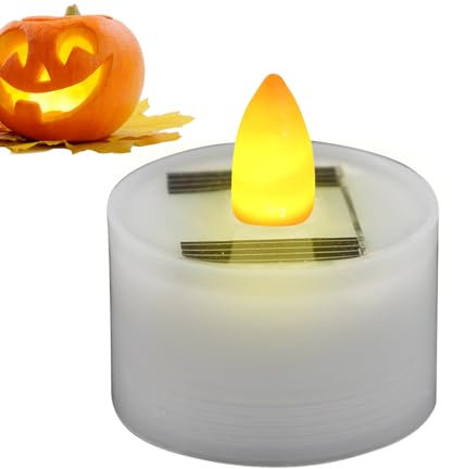 Bougies À Thé À Énergie Solaire, Lot De 2 Bougies Solaires Extérieures, Bougie Solaires D'extérieur Étanches, LED Réutilisable Sans Flamme, Lampe LED Sans Flamme Pour L'extérieur, Mariage, Domestico