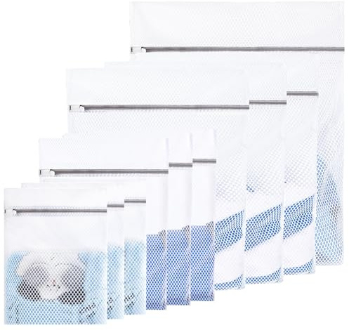 Sacs à linge Filet à linge pour machine à laver,Lot de 10 Sac à linge pour machine à laver Laundry Bag pour articles délicats,soutien-gorge,chemisier,sous-vêtements,vêtements de bébé, etc
