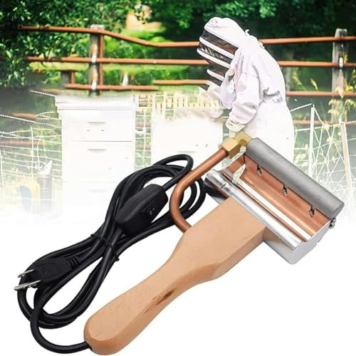 FLNOZAMZ Handheld elektrischer Honigschleuder, Edelstahl-Imkerei-Extraktor, Imkereizubehör
