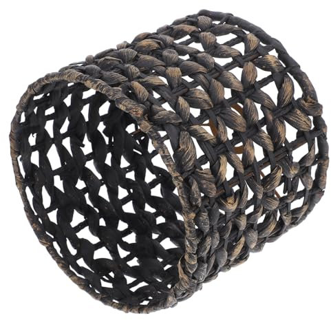 Mipcase Rattan-lampenschirm Handgewebt Für Deckenleuchten Trommel-form Glühbirnen-abdeckung Für Wohnzimmer Esszimmer Schlafzimmer
