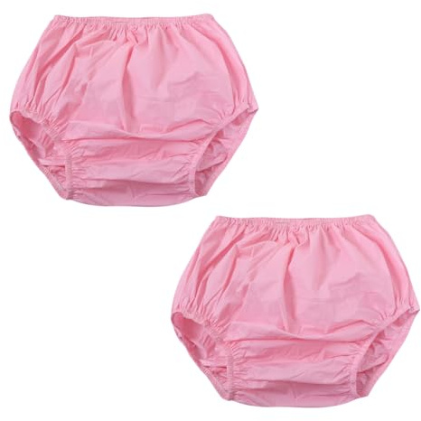 HQRKOTM Bragas de incontinencia lavables para mujer,pañales para adultos, 2 unidades, material PE (L)