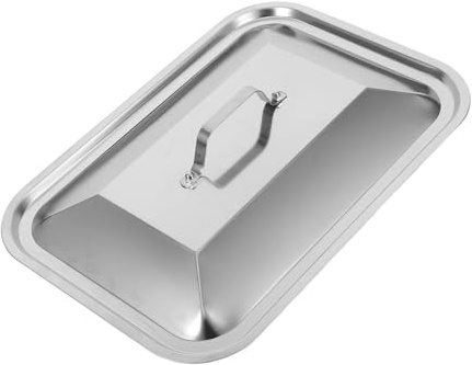 Cabilock Backblech Deckel mit Griff Rechteckiger Deckel für Backblech Spülmaschinenfest für Grillen Familienfeiern und Verhindert Ölspritzer und Erleichtert