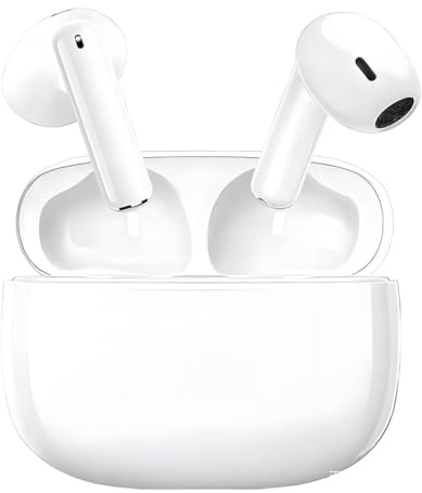 Cuffie Bluetooth, Auricolari Bluetooth 5.3 Wireless, AirBuds 32h Autonomia, Cuffie Wireless con Stereo HiFi Immersivo, Ricarica Rapida, Audio Stereo HD, Controlli Touch, Compatibili con iOS/Android