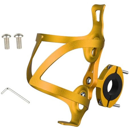 Zerodeko Portabotellas Bicicleta Aluminio Ligero Resistente Soporte Bidón Montaña con Base Adaptable Accesorios Bici Montaña Portabidones Agua Bicicleta para Ciclismo