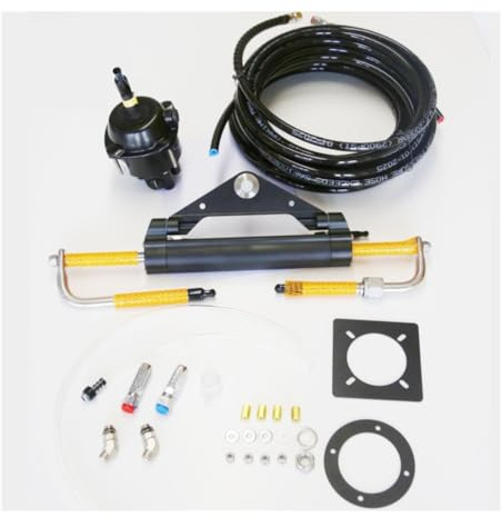 VKHBdwL Sistema di sterzo Idraulico for Barche for fuoribordo da 100 CV con Kit di Tubi Flessibili for Cilindro Senza sterzo