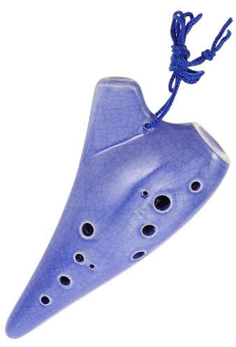 MOTHNUR 12loch Okarina für Anfänger Keramikflöte Kinderokarina als Blasinstrument Inklusive Tasche und Lehrbuch für Musikinstrumente zum Üben für Partys