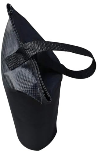 VICASKY Saco de Arena Plegable 15x40 Cm de Tela Oxford Negro, Bolsa Prueba de Viento para Toldos, Cenadores y Carpas de Exterior