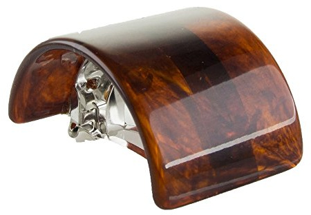 1Stk Zopfhalter 5,6x4cm in havanna - Made in Germany - WeLoveBeads