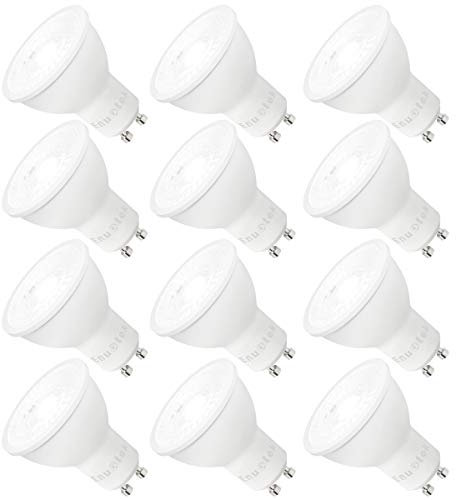 ENUOTEK Dimmbare 7W 650Lm LED Strahler Spots Leuchtmittel Lampen GU10 G10 Fassung 230V Kaltweiß 5000K Strahlwinkel 38° Ersetzen 60W Halogenlampe 12er Pack