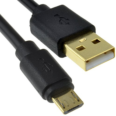 kenable USB 2.0 A to Micro B Fast Charger and Sync Cable 24AWG Full Copper Shielded 5m Black