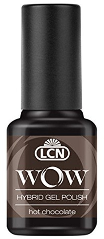 LCN WOW - Hybrid Gel Polish Nr. 20 hot chocolate (8ml) (braun) - Gellack ohne Lichtgerät für bis zu 10 Tage perfekt lackierte Nägel