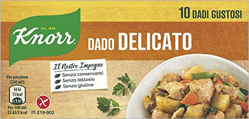 knorr Delicato dado brodo Suppenwürfel Brühe sanft reich an Geschmack 10 pz