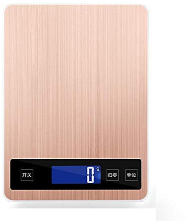 Balance de cuisine électronique pour la cuisine - Design fin - 15 kg - Couleur : rose, taille : 15 kg