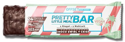 OFFSET Nutrition Protein Riegel Choco 6x55G [Bis zu 16G Eiweiß pro Proteinriegel] mit 24 Nährstoffen & Mineralien | Nur 208 KCAL pro Eiweißriegel | Glutenfrei