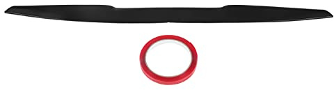 Heckspoilerlippe Kit Gummi Schwarz Universal Auto Heckscheibe Dachspoiler Äußeres Heckspoiler Kit 113,5x7cm Heckspoiler Flügel Ersatz für Automobil