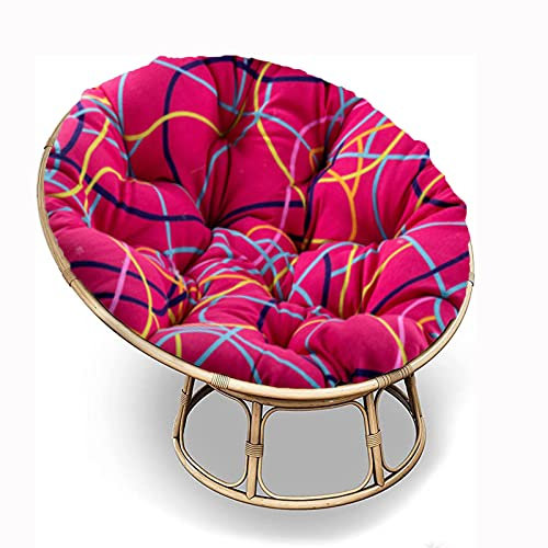 SRHWBF Papasan-Sitzkissen Polster Bodenkissen für Schwingsessel Stuhlkissen Für Innen Balkon Draussen Patio Garten (NUR Kissen) (F18 Ø170cm/66.9 in)