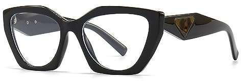 Blockeringsglasögon för kvinnor Flexibel optisk glasögonbåge Datorglasögon Dam UV400,1, One size