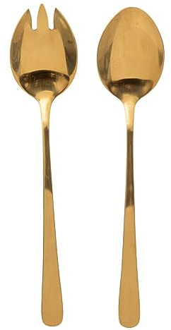 Secret de Gourmet - Lote de 2 ensaladeras doradas