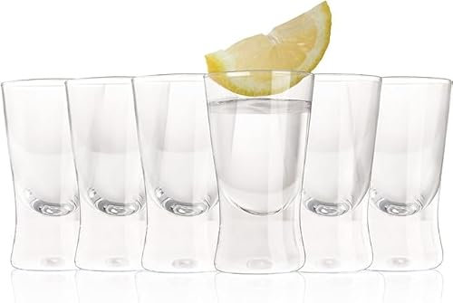 ZiVie® Schnapsgläser 25ml 12er Set – Kristall Shot Gläser für Wodka, Whiskey, Tequila - Cocktailgläser – Perfektes für Partys, Weihnachten & Geburtstagsfeiern (12)