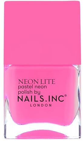 Nails Inc - ELECTRIC PARADE Neon Nagellack - Pastell-Neon Pink - Langanhaltende Formel & Glänzendes Finish - Tierversuchsfrei & Einfach Anzuwenden - Perfekte Maniküre, trendige Nail Art