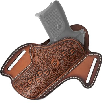 TOURBN Étui de Pistolet en Cuir Véritable 1911 pour Transport Discret, Holster pour Arme de Poing pour Hommes et Femmes