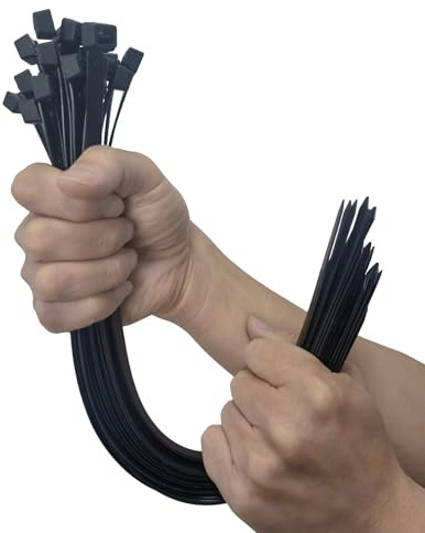 100 Pack Thick Cable Ties Heavy Duty 400mm x 4.8mm