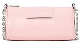 kate spade new york Label Smooth Leather Pochette, Pastry Pink, One Size