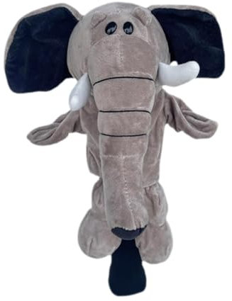 Folpus Tierische Golf-Schlägerhaube für Fairway-Holz, Golf-Schlägerhaube, Zubehör, Schutzhülle zum Üben im Freien, Damen, Herren, Erwachsene, Elefant