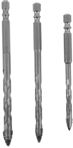 Homoyoyo 3pezzi Punte Trapano Tungsteno Per Piastrelle e Calcestruzzo Set Punte Eccentriche Per Foratura Materiali