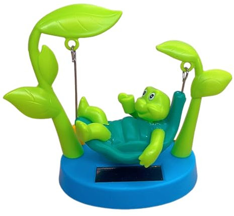 Mimoqk Auto-Turtle-Ornament, Solar-Shaking Turtle Decoration, Fahrzeugfigur, Sammlerstück, Dashboard-Figur, einzigartiges Auto-Zubehör für individuelle Fahrtdekoration, 3,94 x 2,76 x 2,36 Zoll