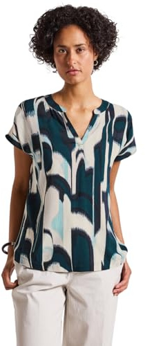 Street One Damen Blusenshirt mit Ikat Print