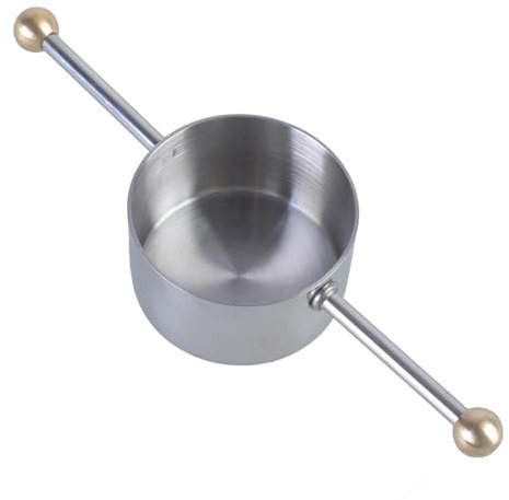 Confezione da 2 misurini da cocktail in acciaio inox, efficienti, doppie perline, accessori per liquori e ristoranti