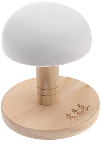 Mikinona Tabouret De Repassage Compact En Bois Housse Grise, Support Stable Pour Planche à Repasser à Manches, Adapté Au Repassage Domicile Et Nettoyage à Sec