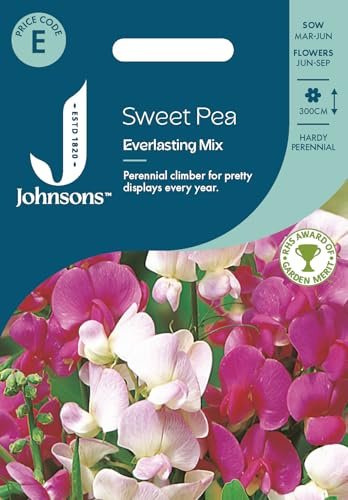 Johnsons Sweet Pea Everlasting Mixed, Flower Seeds