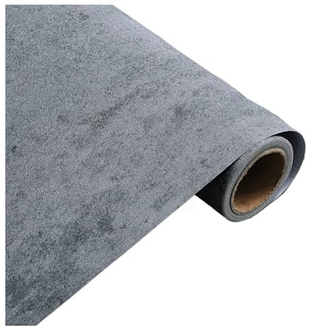 Linoleum Boden,Klebevinyl Selbstklebend 40CM Verdicken Holzmaserung Boden Aufkleber Industrie Zement PVC Vinyl Selbst-adhesive Wasserdichte Fliesen Wohnkultur(40cm B)