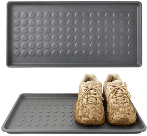 ZYCORE Large Plastic Boot Tray – Waterproof Entryway Drip Shoe Mat | Multi-Purpose Tray for Tool Storage, Wet Winter Boots, Wellies, Gardening & Pet Supplies (71x35)cm