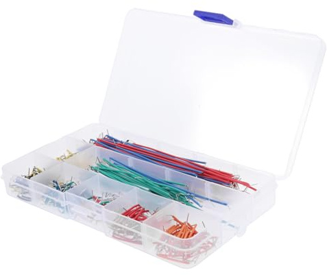 VALICLUD 560pcs Breadboard Jumper Wire Kit with Assorted Lengths Insulated Solderless Cable for Electronic Prototyping Flexible and Rigid Wires with Storage Box for and DIY Random Color