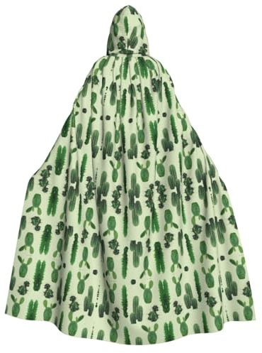 Kfjghhl Cactus. Halloween Cape Golden Hooded Cloak Full Length Robe Cape Halloween Costume Cosplay Party