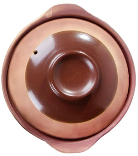 Toyvian Pot Argile pour Cuisson Casserole Résistante Chaleur avec Anses Latérales Pot Traditionnel Chinois pour Ragoûts Riz et Mijotés Cuisson Au Feu Vif Ustensile de Cuisine