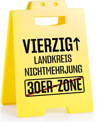 Juratar Lustiges Tischschild Geschenk zum 40. Geburtstag Männer oder Fraue | Witziges 40. Geburtstagsgeschenk für Männer, Frauen, Freund, Papa, Onkel, Kollege oder Partner 16 × 10 cm