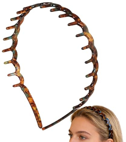 Zahnkamm Haarreif Mode-Haarbänder für Damen | Stirnband mit Zähnen für Arbeit, Schule, Zuhause, Hochzeit, Reise,
