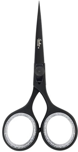 Moustache Scissors for Men, Large Finger Holes Beard Scissors for Moustache & Facial Hairs | 5 Extra Sharp Scissor