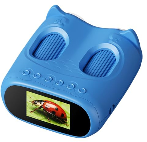 Generic 2-In-1 Binoculars Microscope for Kids 1000X 1080P Digital Microscope (Blue)