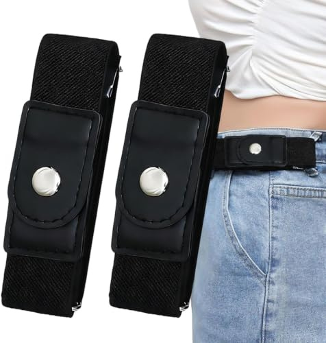 Generiskt spänne bälte dam elastisk sömlös höfthållare | Spännlösa bälte för kvinnor och män för fritid kontor jeans byxor klänningar