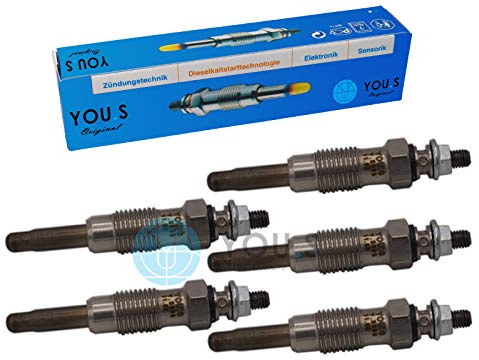 5 Stück YOU.S Original Glühkerzen Länge: 70 mm Spannung: 11,5 V - 0011590001