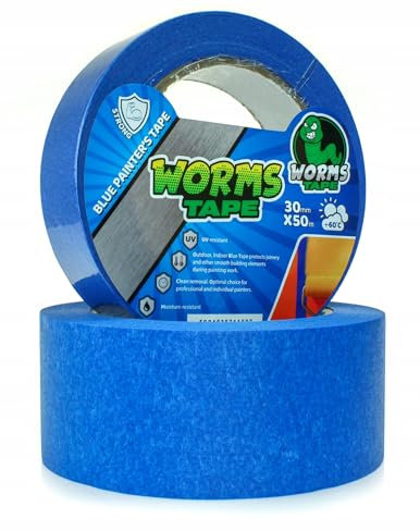 ARPON Profi Malerband 30mm x 50m - Universelles Kreppband für Malerarbeiten und Renovierungen - Klebeband zur Verwendung im Innen- und Außenbereich - Abklebeband UV-beständig - Made in EU